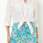 Lilly Pulitzer NWT 5" Callahan Stretch Short Soleil Pink Good Hare Day Size 16 Photo 0