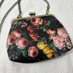 Women Small Retro Purse Vintage Top Handle Handbag Kiss Lock Shoulder Bag Black Photo 4