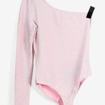 Sparkly One Shoulder Body Suit Pink Size M Photo 2