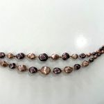 Vintage Pink Purple Double Strand Choker Necklace JAPAN Photo 1