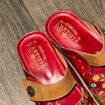 Spring Step L'Artiste Leigh Slide Sandal Step Women's Red and Tan sandals 40 Photo 3
