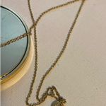 House of Harlow  starburst pendant long gold tone necklace Photo 4