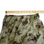 Maurice's Y2K Olive Green Floral Abstract Maxi Skirt Size Medium Made in USA Photo 5