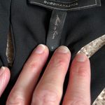 BCBG MaxAzria Black & Teal Amelia Cutout Trapeze Mini Dress. Size Small Photo 2