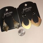 Jasmine  Lane Gold Tone and Green Earrings Set Photo 3