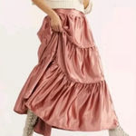 Free People  Moonbeam tired metallic maxi skirt Photo 0