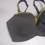 Adore Me Maho Contour Plus High Impact Sport Bra Smoked Pearl/Lime Size 38G Photo 1