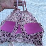 Victoria's Secret PINK XL WOMENS Floral Lace Bralette in Lavender and Black Photo 6