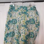 Talbots Teal And Yellow Heritage Dress Pants Size 10 Photo 2