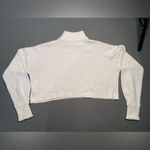 Elenza by L&L‎ white boxy turtleneck sweater, cropped, long sleeve.sz sm Photo 5