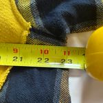 Monse Cascade Flannel Asymmetric Hoodie Size Small Yellow Blue Retail=$1150 RARE. Multiple Photo 3