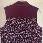 Chico's Weekends by 1 Medium Full Zip Vest Jacket Burgundy Sleeveless Photo 7