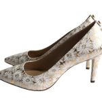 Michael Kors 🆕 Flex Dorothy Classic White Gold Mid Heel Pumps Photo 3