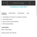 Cotton On New  sage hat adjustable dad hat baseball in hemp Photo 3