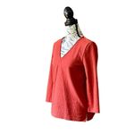 Crew Rust Orange Crepe V Photo 2