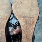 Donald J. Pliner Black Flat Sandals Shoes With Zipper Size 8 Photo 4