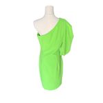 Black Halo - Cooper One-Shoulder Sheath Dress Neon Lime Green Sz 10 Photo 8