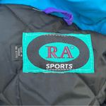 Vintage 80s RA Sports purple black peplum winter ski coat MEDIUM? Photo 6