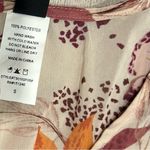 Windsor  V Neck Sheer Floral Chiffon High Low Short Sleeve Top Maxi Train Size S Photo 4