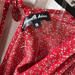 French Kiss Red Floral Tie Dress Photo 1