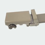 Falari Automatic Ratchet Belt Size Medium Adjustable Buckle Gray Leather Strap Photo 4