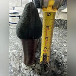 Tory Burch | Black Suede Snakeskin Cap Pacey Block Heels Size 9.5 Photo 7