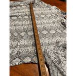 Maurice's  Snake‎ Print Mock Turtleneck Large Gray Blouse Top L Long Sleeve Photo 4