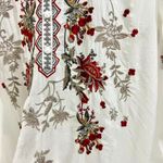 Johnny Was NWOT  Embroidered Floral Bohemia Long SHIRT Tunic Blouse Sz S Photo 7