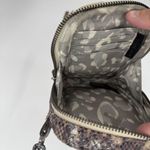 Aimee Kestenberg Metallic Snake Leather Crossbody Travel Phone Bag Purse Photo 3