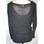 Tracy Reese New NWT $248 Plenty  Off Shoulder Sweater Top Black S Layered Fine Photo 7