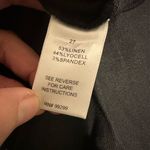 Evereve  Linen Cropped Wide Leg Black Pants Photo 8