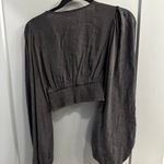 ThatsSoFetch That’s So Fetch Black Long Sleeve Crop Top Photo 1