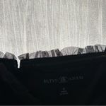 Betsy and Adam Betsy & Adam Velvet Mesh Whimsigoth Black Tiered Ruffle Mini Dress NWT Size 4 Photo 5