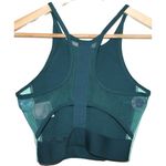 Nike NWOT Womens Dri-Fit Dry Cropped Tank Top AQ5117 Surf Running Blue Silver XS Photo 2