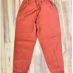 A New Day Womens Pants Size 4 Rust Brown Elastic Waist Cuffed Ankle Casual Photo 0