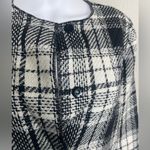 D&G Elegant Black and White Plaid Long Sleeve jacket coat dress Photo 4