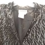 FINAL MARKDOWN Ladies' Nipon Night Sequined & Beaded Jacket (M) Black Size M Photo 2
