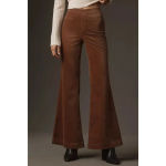 Pilcro NWT  Brown Velvet Pull-On Mid-Rise Retro Flare Jeans Pants Women's Size 27 Photo 1