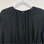 Madewell  Bubble-Sleeve Smocked Mini Dress in True Black Size Small NWT Photo 13