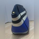 Kate Spade Small Eady Laurel Way Striped Blue White Cosmetic Perfume Bag Photo 3