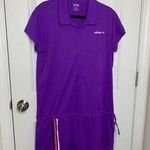 Adidas  Purple Athletic Tennis Golf romper Striped Sporty Performance shortall XL Photo 0