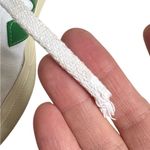 VEJA  Canvas Sneakers White Green Size 6 Photo 7