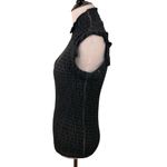 POL  Black Rushed Pleated High Neck Shirt NWT Size Medium Photo 6