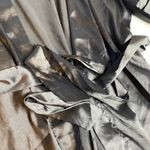 Victoria's Secret VICTORIAS SECRET Black Satin Dressing Gown Robe Small Medium S/M Half Sleeve Photo 2