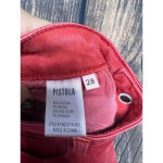 Pistola Womens Size 28 Red High-Rise Frayed Hem Skinny Jeans Photo 2