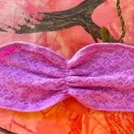 aerie hot pink purple lace strapless bandeau bra top Photo 7