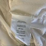 Taylor & Sage Taylor &‎ Sage White Sleeveless Eyelet Button Down Blouse Boho Chic M Photo 5