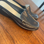Anne Klein Black Leather Loafers Photo 3