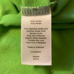 Talbots NEW/TAGS MP Vibrant Green Braided crew neck Short Sleeve soft tee Photo 6