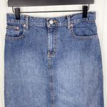 Ralph Lauren Vintage Y2K 2000s Polo Jeans Company  Denim Knee Skirt with Slit 2 Photo 2